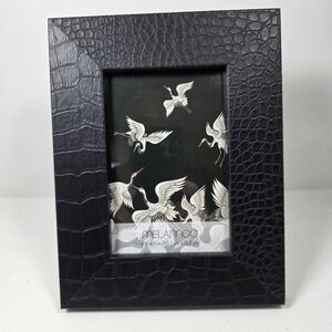 Black Crocodile Pattern Photo Frame
